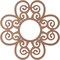 Ekena Millwork Cohen Wood Fretwork Pierced Ceiling Medallion, Wood (Paint Grade), 28"OD x 9 5/8"ID x 3/8"T CMWP28X28X0375COMF - alternate 5